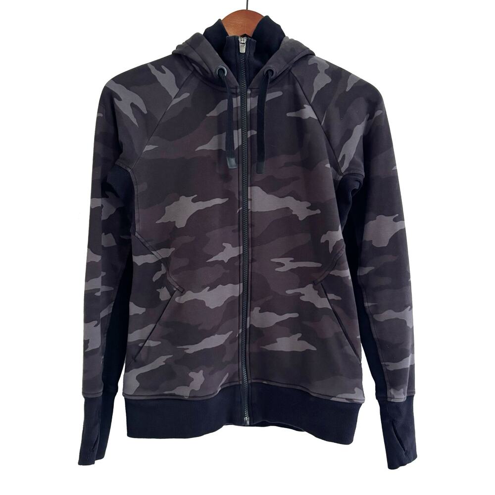 Athleta Camo Zip Up Athletic Triumph Jacket Sz M
